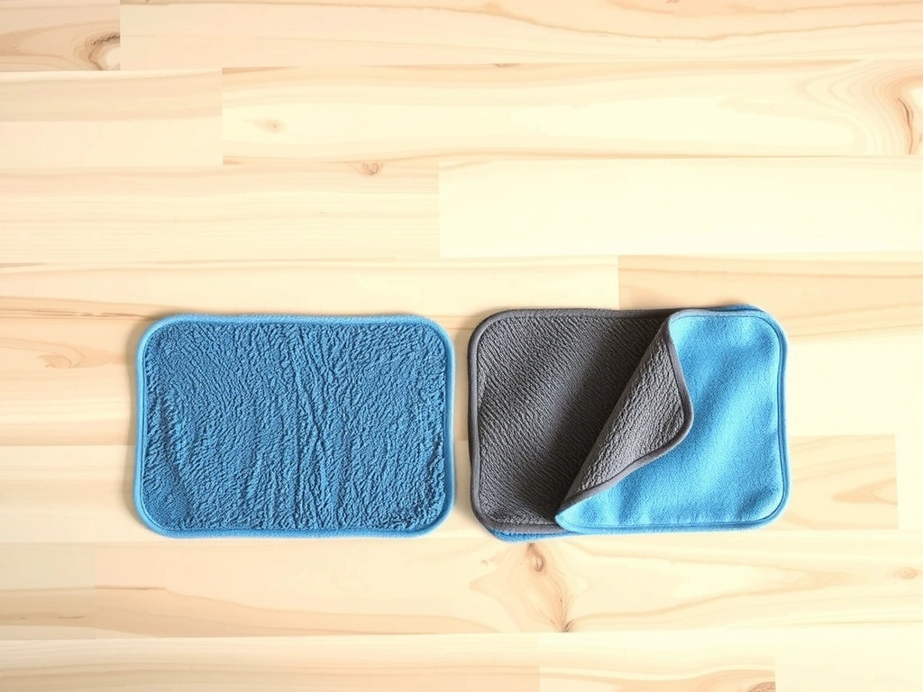 Prané a připravené hadříky