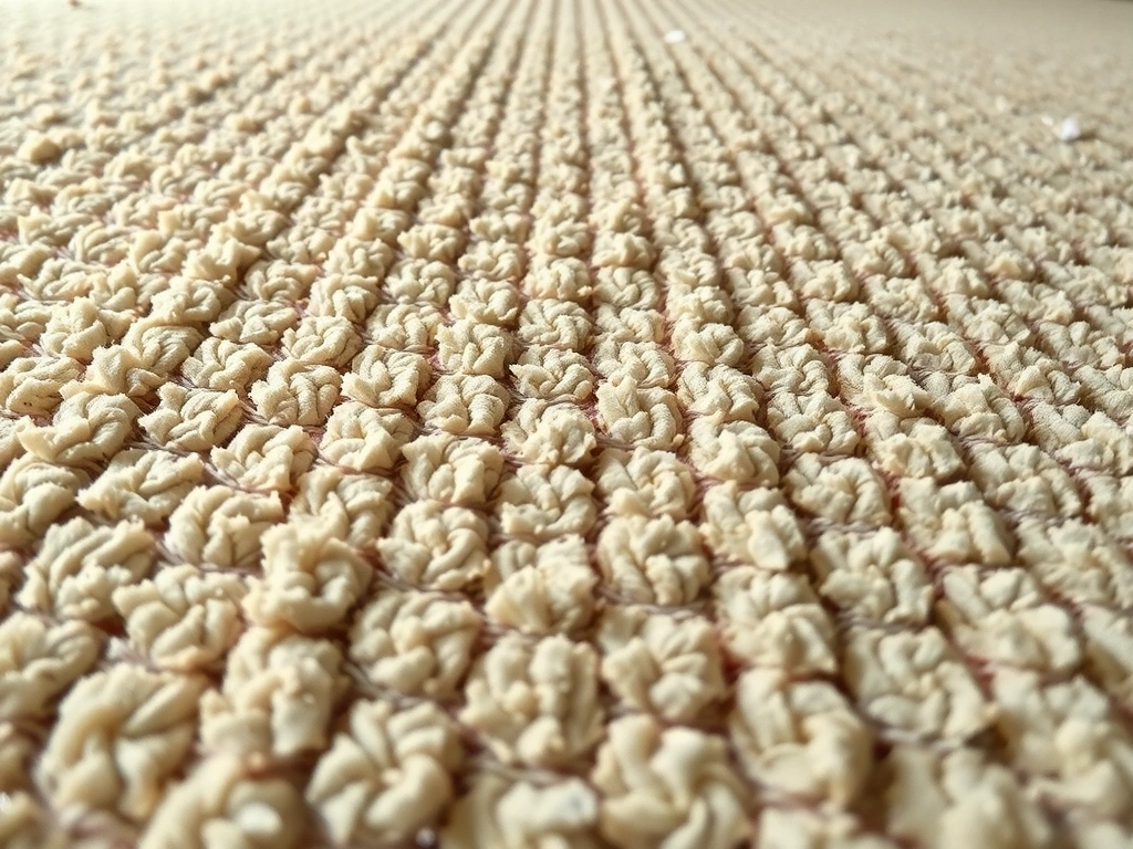 Vysátý koberec se vzorem